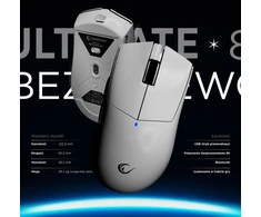 Pelė Myszka žaidimams Rampage Blitz Ultimate belaidė 30000 dpi optinė balta