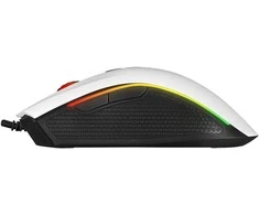 Pelė Rampage SMX-R44V2 žaidimams 12800 DPI RGB LED 1K Hz HUANO Makro balta