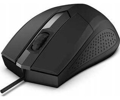 Rebeltec Pelė optinė Focus USB, 1200DPI 3 przyciski i rolka, czułość 125Hz, kabelis 1.8m, waga 66g