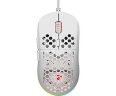 Modecom Savio HEX-R, balta kompiuterinių žaidimų pelė