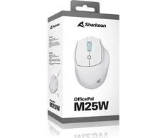 Sharkoon OfficePal M25W, pelė - baltas