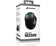 Pelė Sharkoon OfficePal M25W (juodas)