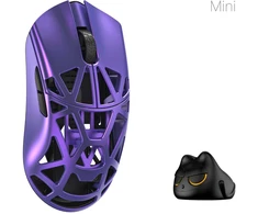 WL Pelė WLMOUSE Beast X Mini Pro Solid Sides Pelė žaidimams, Omron Optinė Switches – violetinė