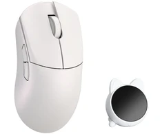 WL Mouse WL Pelė WLMOUSE HUAN Pelė žaidimams, Omron Optinė Switches – baltas