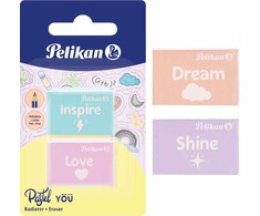 Pelikan 606196 trintukas plastikinis įvairių spalvų 2 vnt.
