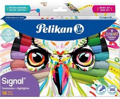 Pelikan Pelikan 825078 žymeklis 16 vnt. Kalto antgalis daugiaspalvis