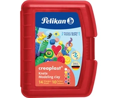 Pelikan Plastilinas 10sp 240g raudonoje dėžutėje