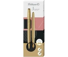 Pelikan Tušinukas+plunksnakotis JAZZ NOBLE elegance geltonai auksinis