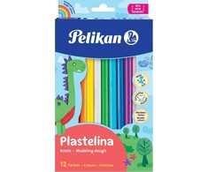 PELIKAN PLASTICINAS VAIKŲ MOKYKLINIS 12 SPALVŲ RINKINYS