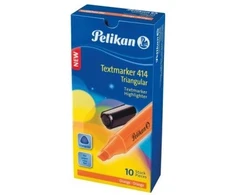 Pelikan Pelikan Teksta Markeris triskantigs 414 oranzs