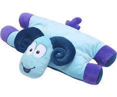 Blue Mėlyna TRAVEL Mėlynas KELIONĖS PAGALVĖLĖ VAIKAMS AVINĖLIS SAMMY