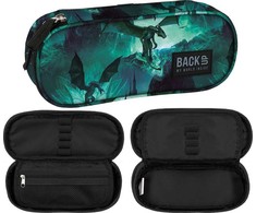 Back Up Mokyklinis penalas BackUP dragons, DRAGON TUBE BAG T-REX DINO