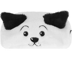 Pliušinis pieštukų dėklas su 1 užtrauktuku Dog B&amp;W STARPAK 502046