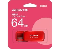 ADATA | USB atmintinė | UV240 | 64 GB | USB A tipo | Raudona