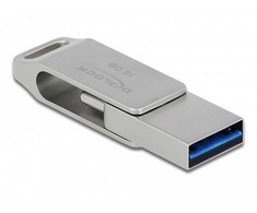 STICK DELOCK USB 3.2 Gen 1 USB-C + Typ-A Speicherstick 64GB - Metallgehuse