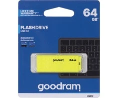 GOODRAM UME2-0640Y0R11 GOODRAM atmintis USB UME2 64GB USB 2.0 Geltona