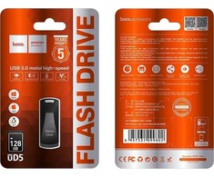 Pendrive 128GB USB 3.0 (USB A) Hoco UD5 pilka