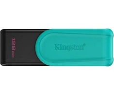 KINGSTON 128GB Portable USB 3.2 Gen 1 DataTraveler Exodia S Juodas/Turquoise