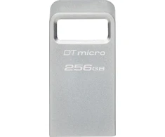 Kingstonas | USB 3.2 atmintinė | DataTraveler micro | 256 GB | USB 3.2 | sidabras