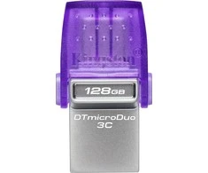 USB laikmena Kingston DataTraveler microDuo 3C, 128 GB, USB Type-A / USB Type-C