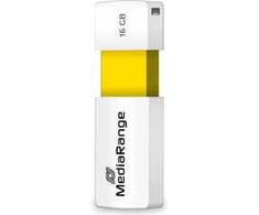 „MediaRange Color Edition“ 16 GB, USB atmintinė - balta/geltona, USB-A 2.0