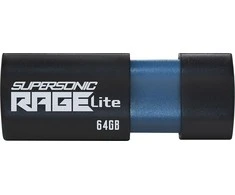 USB Atmintinė - Patriot Supersonic Rage Lite 64GB USB 3.2 Gen 1 Juoda