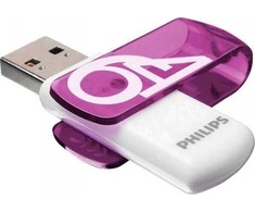 ATMINTINĖ Philips USB 2.0 64GB Vivid Edition Magic Violetinė