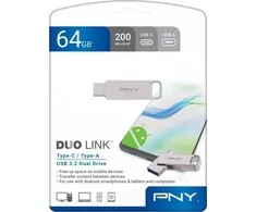 PNY USB 3.2 Duo-Link 64GB Type-C / Type-A