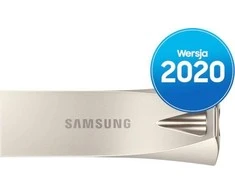USB laikmena Samsung BAR Plus, 64 GB, Sidabrinės spalvos