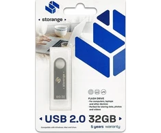 Pendrive Storage Storange pamiÄÄ 32 GB | Lieknas | USB 2.0 | sidabrinis