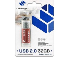 Pendrive Storange Storange pamiÄÄ 32 GB | Pagrindinis | USB 2.0 | raudona