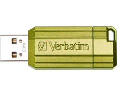 „Verbatim“ USB atmintinė, USB 2.0, 64 GB, Store,N,Go PinStripe, žalia, 49964, skirta duomenų archyvavimui