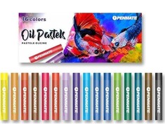 Penmate Aliejinės pastelės, 16 spalvų