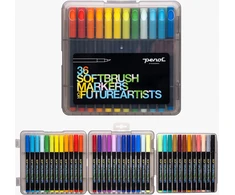 Penol Softbrush &amp; Future Artists Markers - with 36 assorted colors