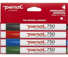 Penol Žymeklis Penol 750 permanentinis - 4 vnt. įvairių spalvų