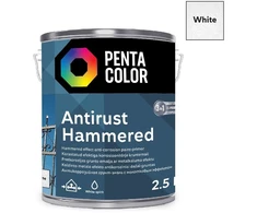 Pentacolor dažai PENTAC Anti-Rust Hammered Baltas 2,5L
