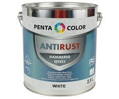 Pentacolor dažai PENTAC Anti-Rust Hammered Baltas 2,5L