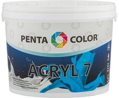 Pentacolor Emulsiniai dažai PENTACOLOR ACRYL 7 balti