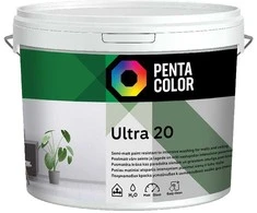 Pentacolor Emulsiniai dažai ULTRA 20 balti 10 l