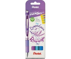 Pentel GEL PEN PENTEL BL77 4Vnt. LEVANDŲ PROVANCE