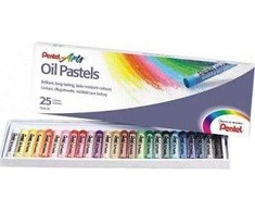 Aliejinės pastelės Pentel, 25 vnt