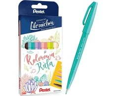 Pentel Sign rašiklio raidžių rinkinys 6 spalvų Spalvingas Rafa Pentel