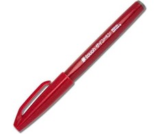 Pentel Sign Pen rašiklis kaligrafijai, raudonas