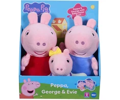 Peppa Pig - pliušinis žaislas 3 vnt. (8423)