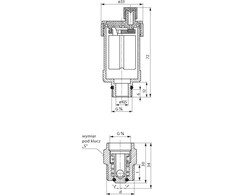 Perfexim Automatinė ventiliacija MINI 3 / 8 9003 + S G3 / 8 iš PN10 (20- 400- 0003- 000)