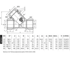 Perfexim DN20 PHA-260 3 / 4 "ILO5 T2 DN20 6 / 72 (10- 260- 2200- 000)