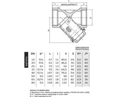 Perfexim Grynasis nuolydis vandens filtras 2 "(03- 060- 0500- 000)