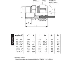 Perfexim GZ 25mm x 1 "(61-001-2525-000)