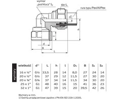 Perfexim prisukama alkūnė 705 20xG1/2 W (61-005-2015-000)