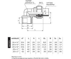 Perfexim Kelio susukti 704 20mm x GZ 3 / 4 "(61 -00- 20- 000)
